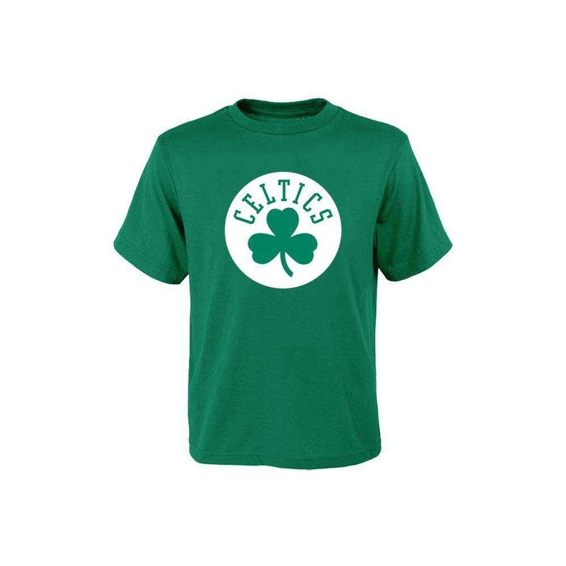 Kids Boston Celtics Outerstuff NBA Logo T-Shirt – Green