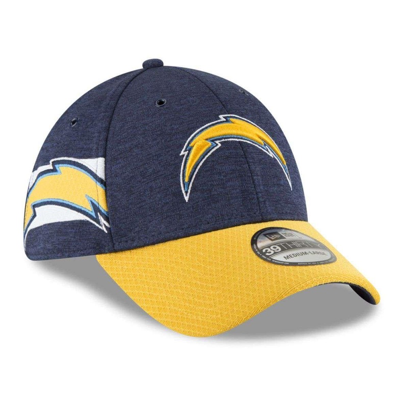 Los Angeles Chargers New Era NFL 2018 Sideline 39THIRTY Stretch-Fit Curved Hat – Navy