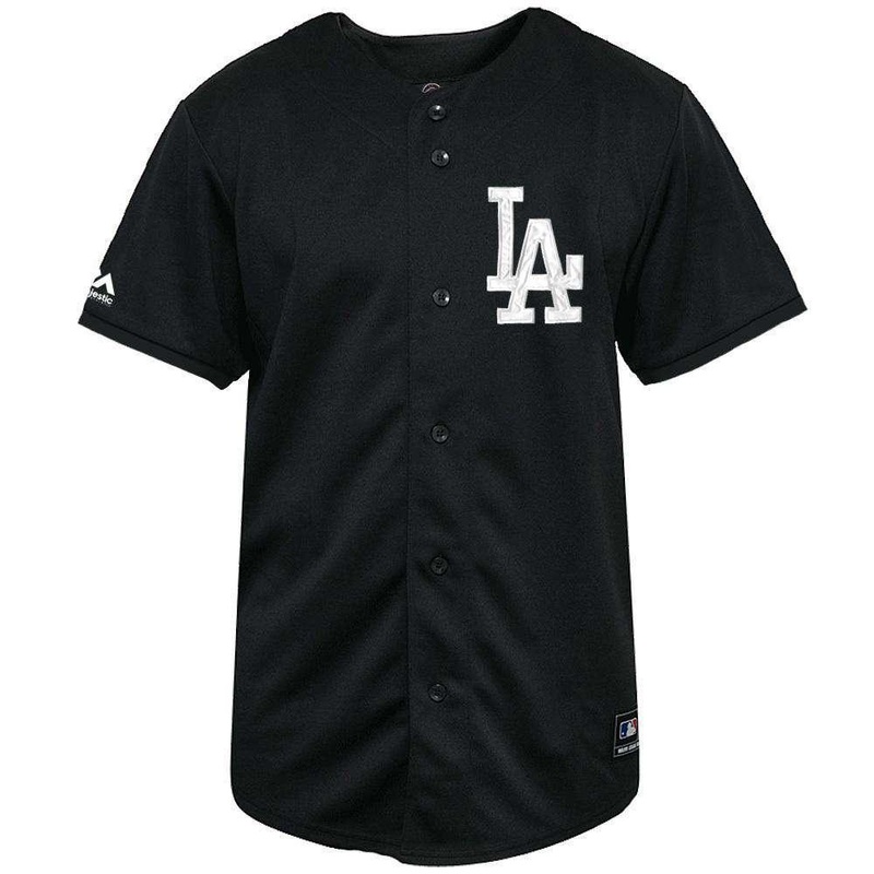 Los Angeles Dodgers Majestic MLB Black & White Replica Jersey