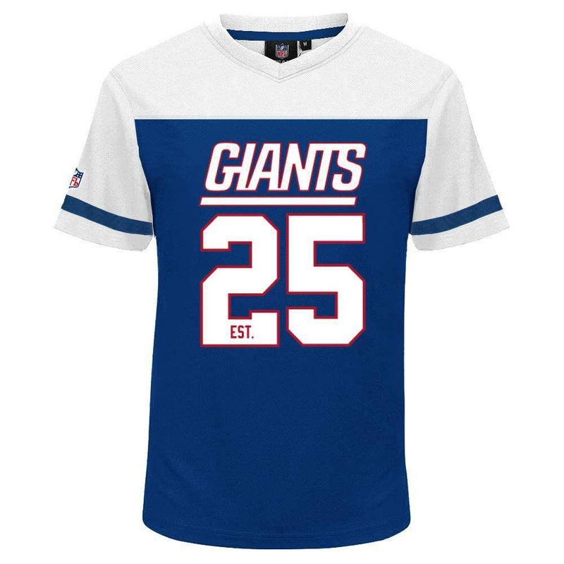New York Giants Majestic NFL Poly Mesh Jersey Shirt – Blue