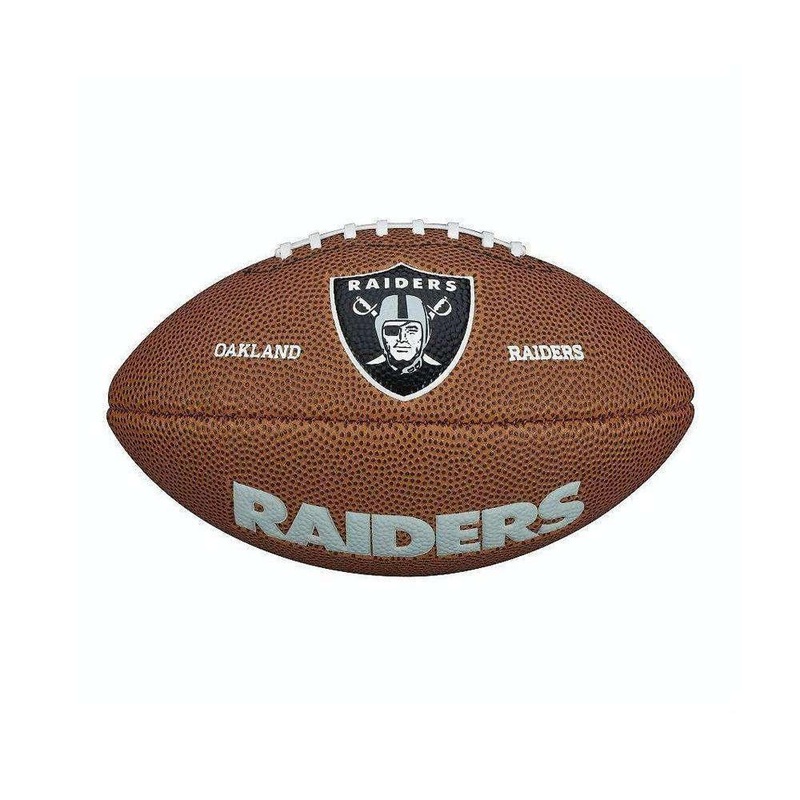 Oakland Raiders Wilson NFL Team Logo Mini Football Ball