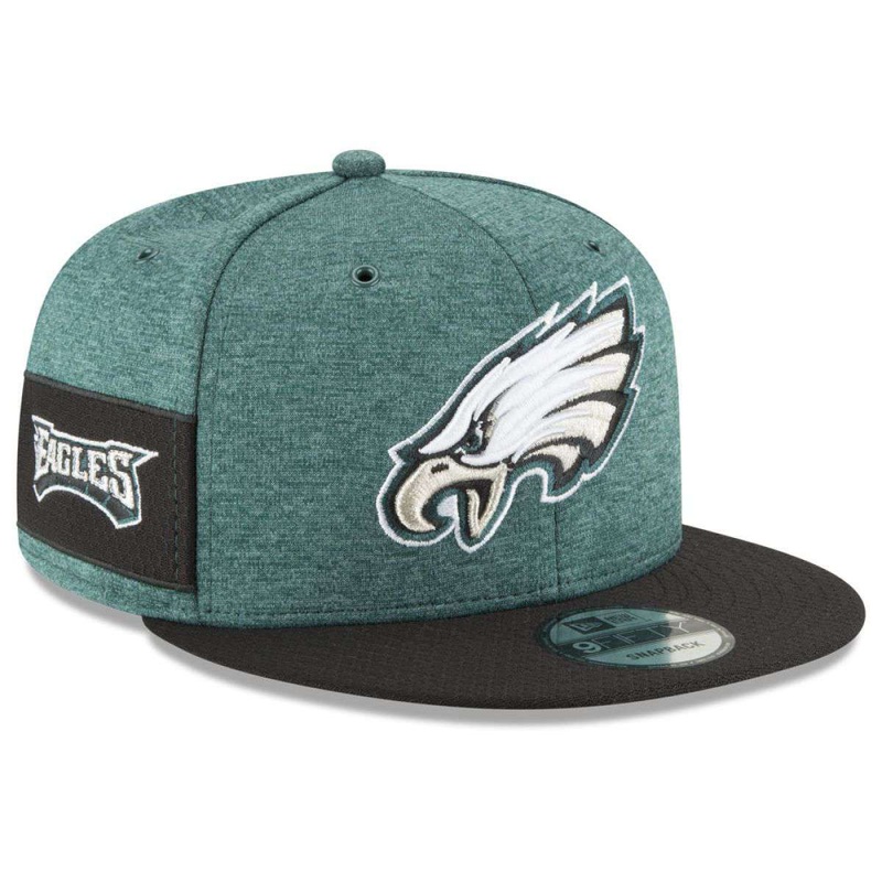 Philadelphia Eagles New Era NFL 2018 Sideline 9FIFTY Snapback Hat – Green