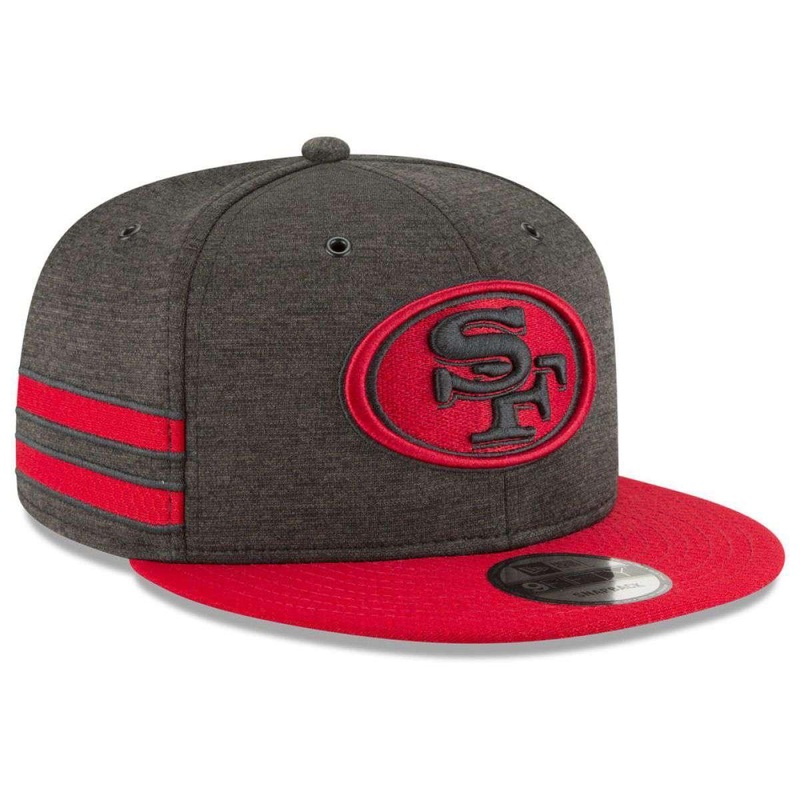 San Francisco 49ers New Era NFL 2018 Sideline 9FIFTY Snapback Hat – Black