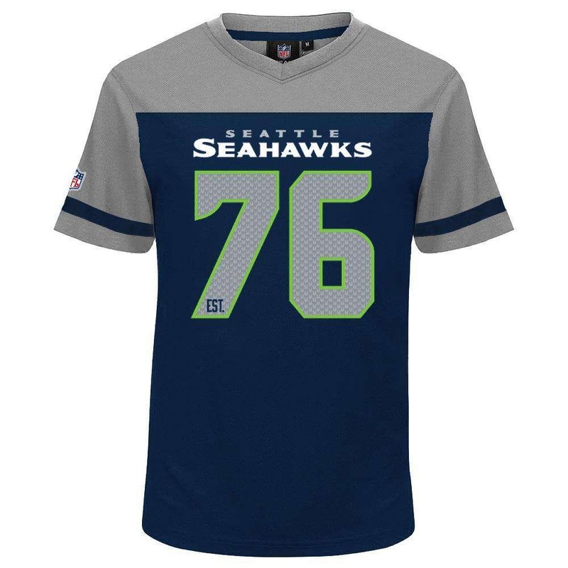 Seattle Seahawks Majestic NFL Poly Mesh Jersey Shirt – Navy