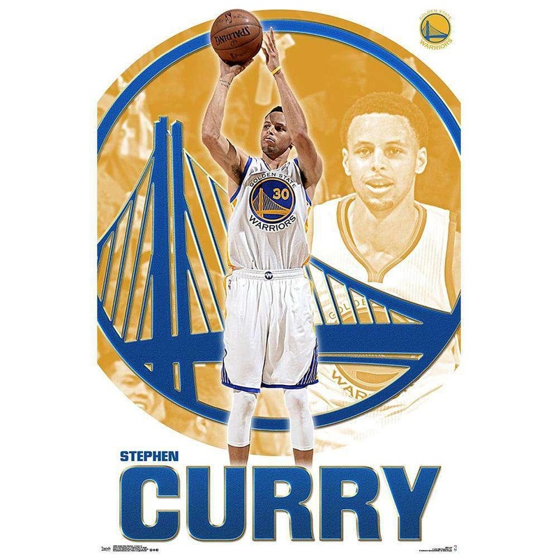 Steph Curry Golden State Warriors 61×91.5cm Trends NBA Poster – Laminated