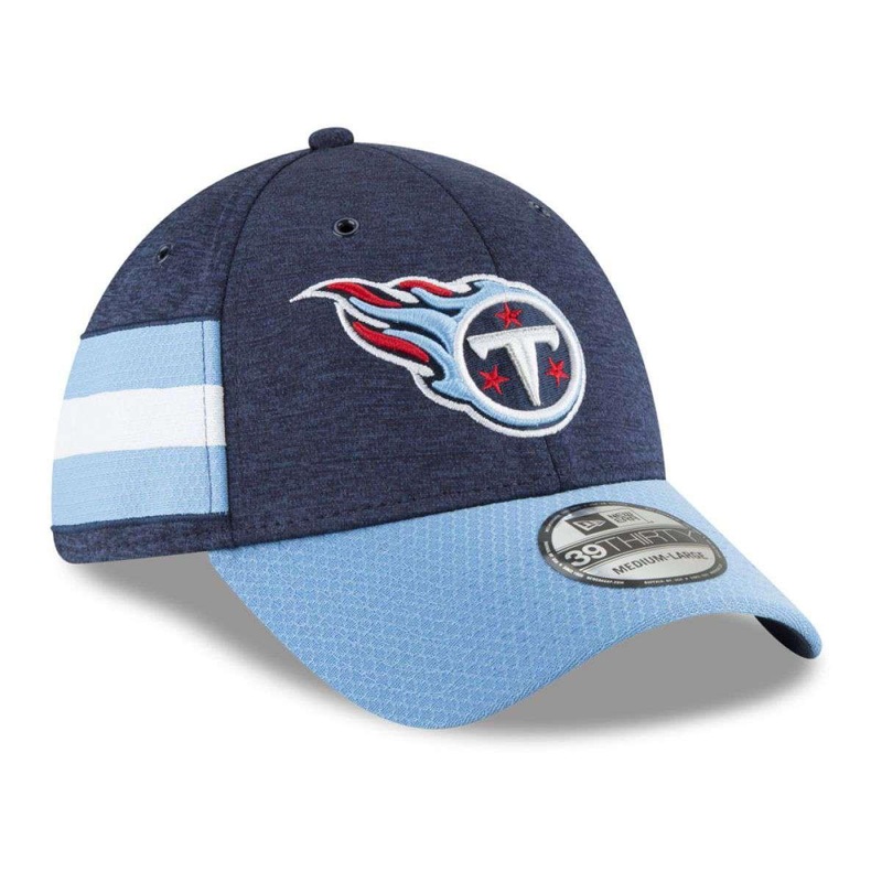 Tennessee Titans New Era NFL 2018 Sideline 39THIRTY Stretch-Fit Curved Hat – Navy