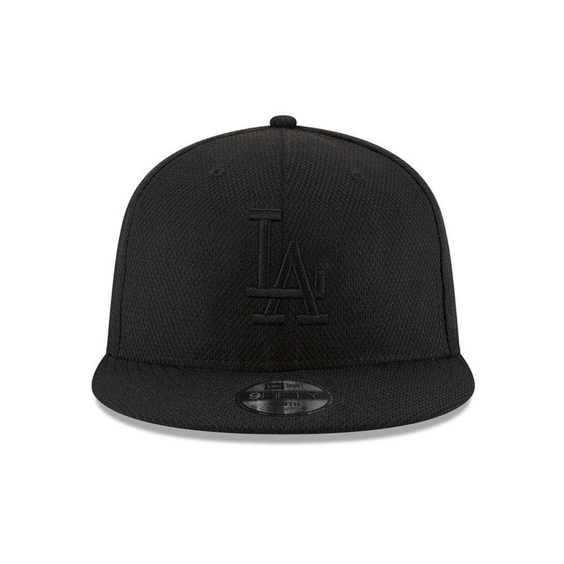 Youths Los Angeles Dodgers New Era MLB Black On Black Diamond Era 9FIFTY Snapback Hat