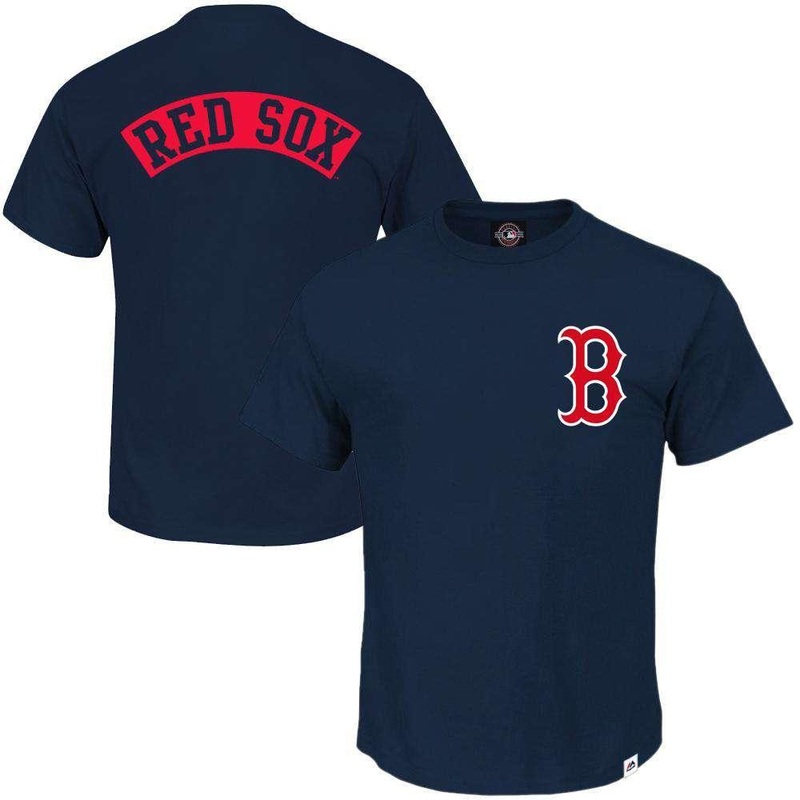 Boston Red Sox Majestic MLB Finter T-Shirt – Navy