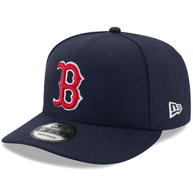 Boston Red Sox New Era MLB Team Pre-Curved 9FIFTY Snapback Hat – Navy