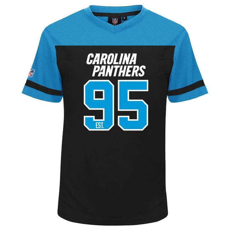 Carolina Panthers Majestic NFL Poly Mesh Jersey Shirt – Black