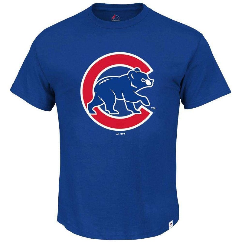 Chicago Cubs Majestic MLB Precision Play T-Shirt – Blue