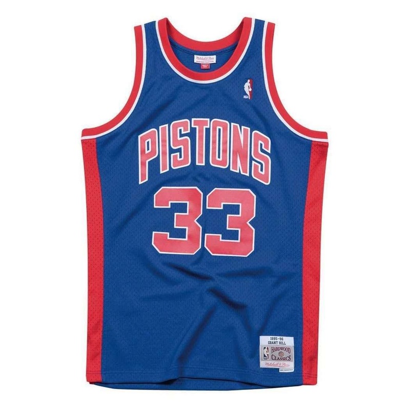 Grant Hill Detroit Pistons Mitchell & Ness NBA 95-96 Swingman Jersey – Blue