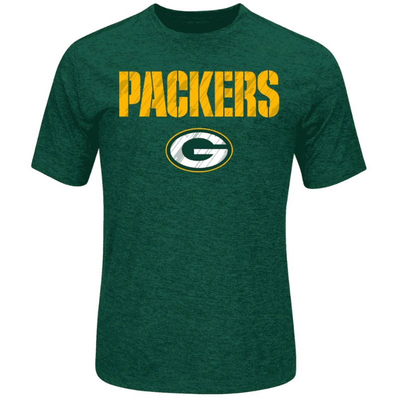 Green Bay Packers Majestic NFL Pro Grade T-Shirt – Heather Green