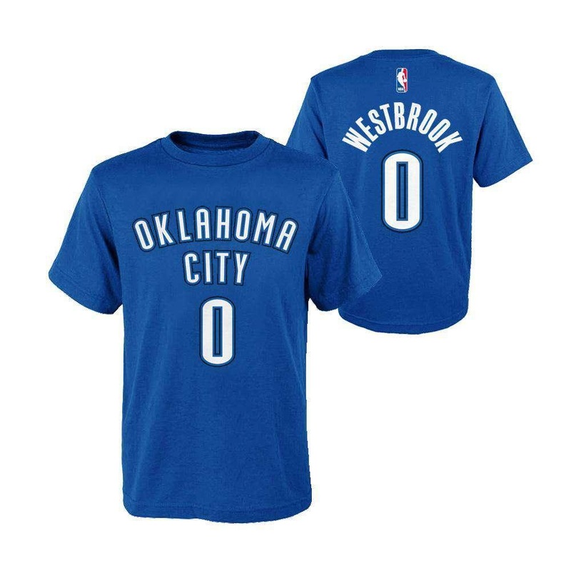 Kids Russell Westbrook OKC Outerstuff NBA Player T-Shirt – Blue