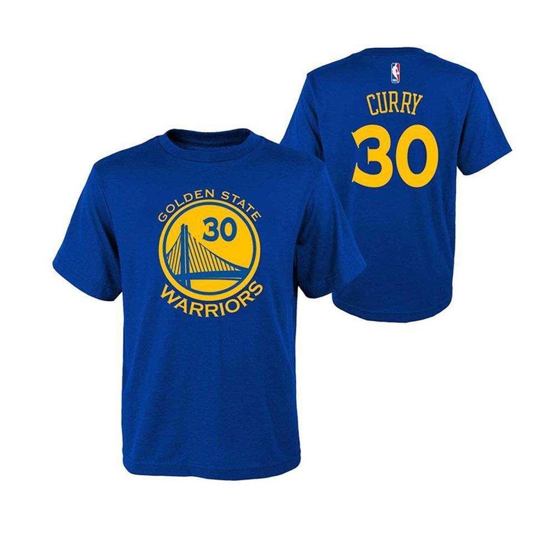 Kids Steph Curry Golden State Warriors Outerstuff NBA Player T-Shirt – Blue