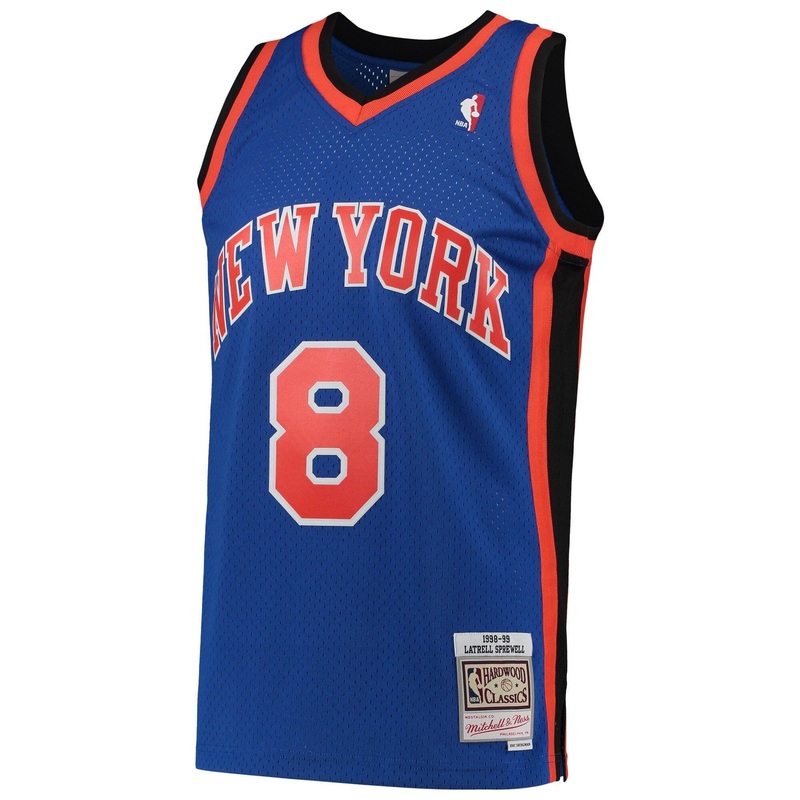 Latrell Sprewell New York Knicks Mitchell & Ness NBA 98-99 Swingman Jersey – Blue