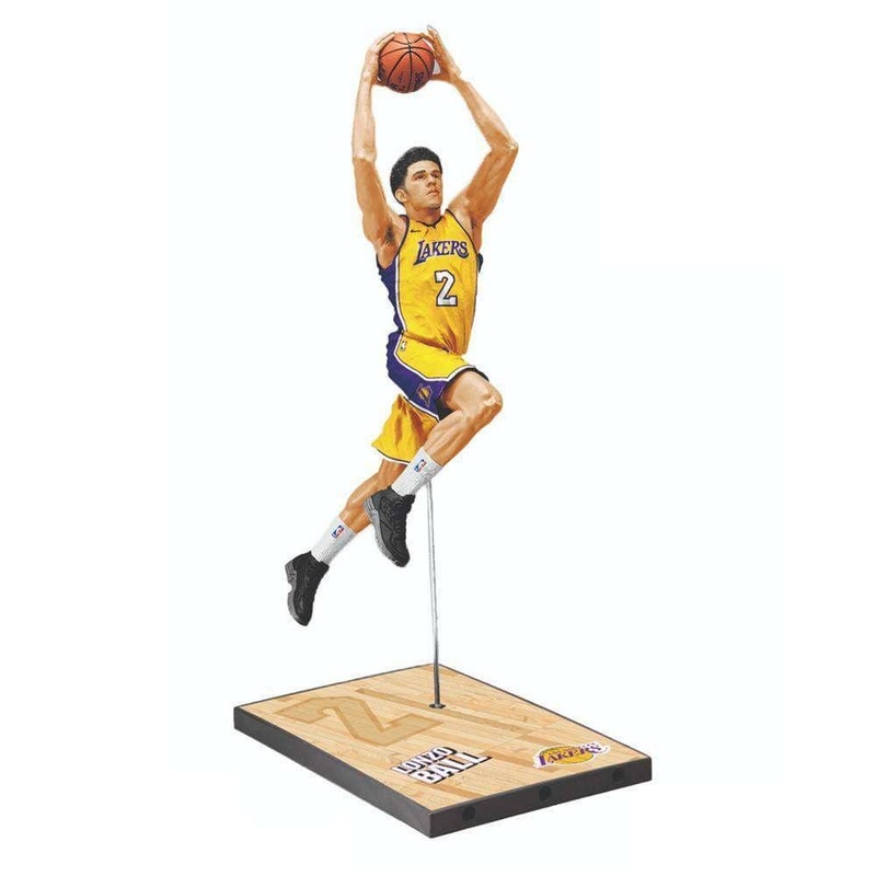Lonzo Ball Los Angeles Lakers McFarlane NBA Series 32 7″ Figure – Gold