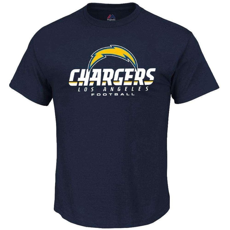 Los Angeles Chargers Majestic NFL Critical Victory T-Shirt – Navy