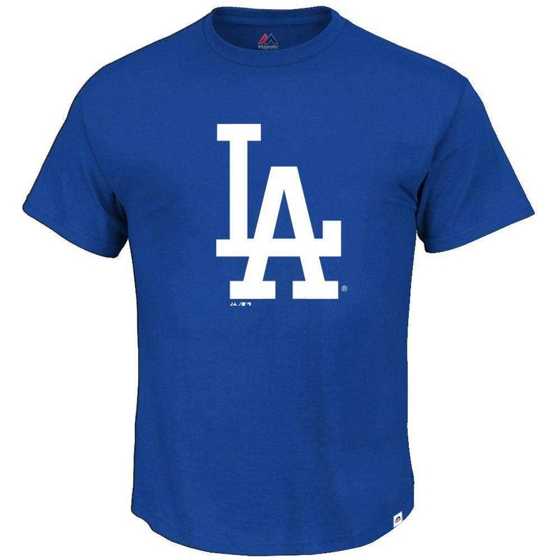 Los Angeles Dodgers Majestic MLB Precision Play T-Shirt – Blue