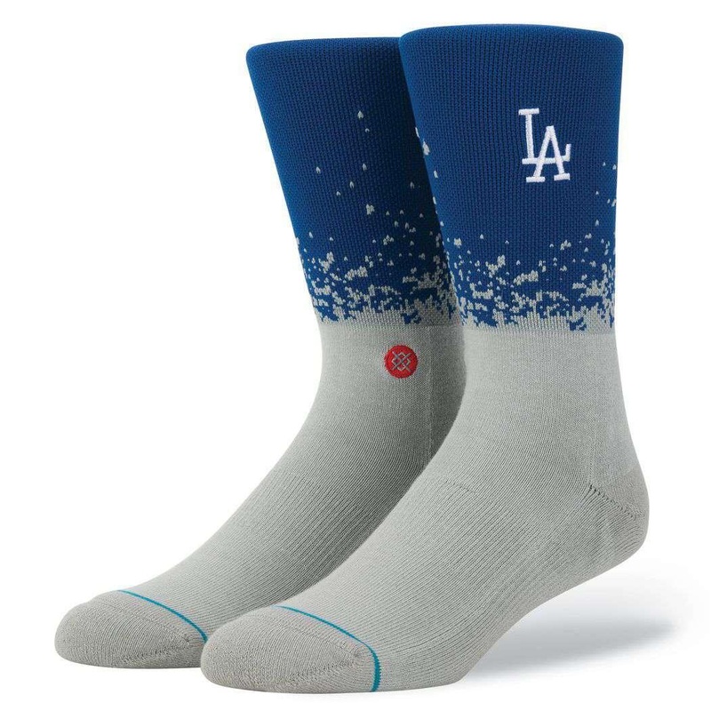 Los Angeles Dodgers Stance MLB Stadium Fade Crew Socks – Grey