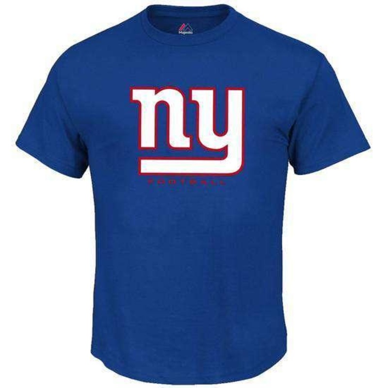 New York Giants Majestic NFL Critical Victory T-Shirt – Blue
