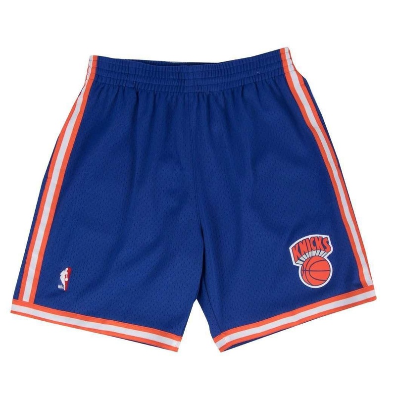 New York Knicks Mitchell & Ness NBA Swingman Shorts – Blue