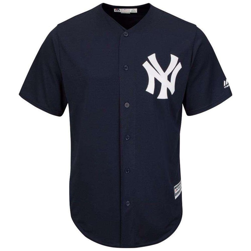 New York Yankees Majestic MLB AC Cool Base Replica Jersey – Navy