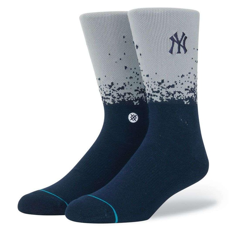 New York Yankees Stance MLB Stadium Fade Crew Socks – Grey