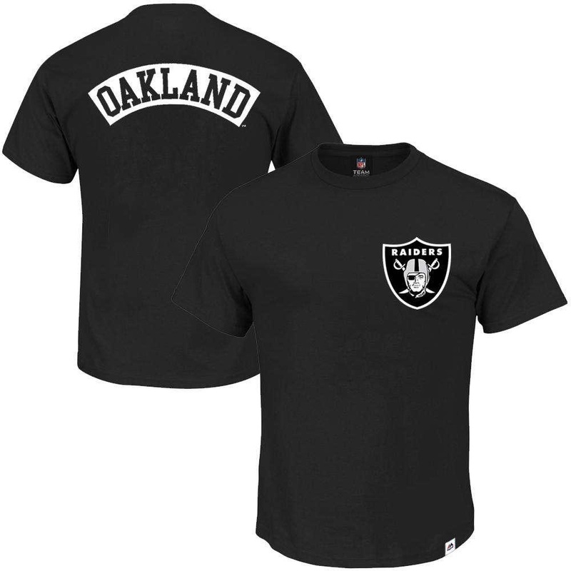 Oakland Raiders Majestic NFL Finter T-Shirt – Black