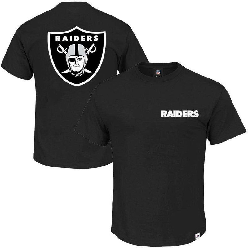 Oakland Raiders Majestic NFL Jeaner T-Shirt – Black
