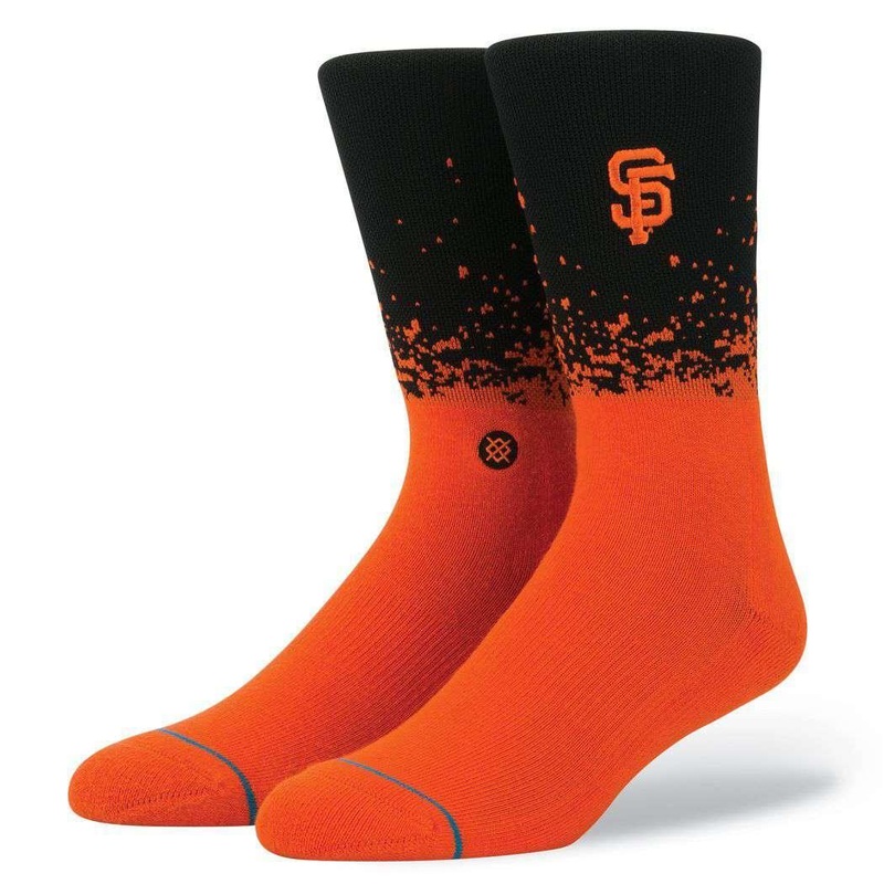 San Francisco Giants Stance MLB Stadium Fade Crew Socks – Black