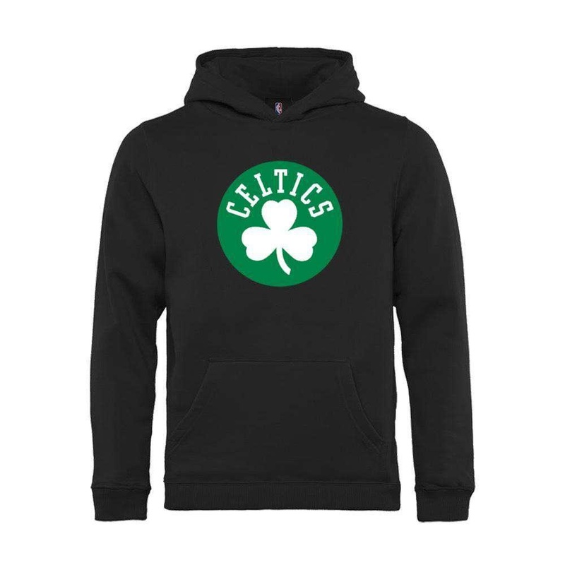 Youths Boston Celtics Outerstuff NBA Logo Hoodie Jumper – Black