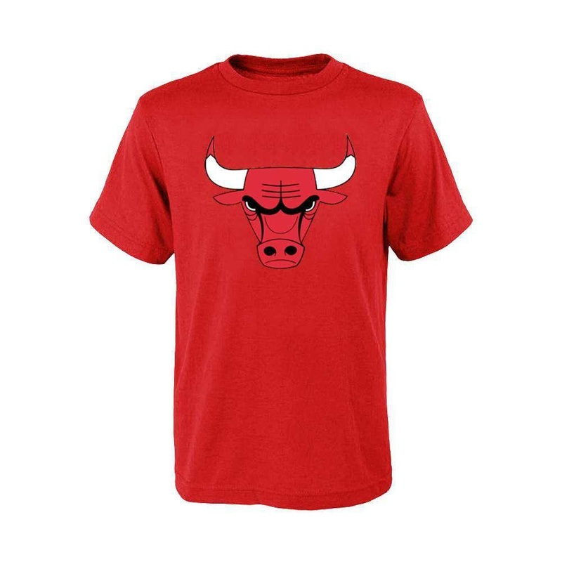 Youths Chicago Bulls Outerstuff NBA Logo T-Shirt – Red
