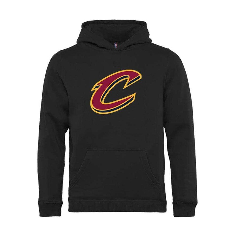 Youths Cleveland Cavaliers Outerstuff NBA Logo Hoodie Jumper – Black