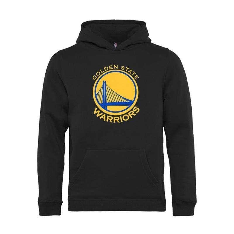 Youths Golden State Warriors Outerstuff NBA Logo Hoodie Jumper – Black