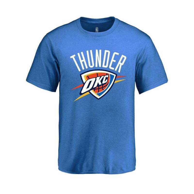 Youths Oklahoma City Thunder Outerstuff NBA Logo T-Shirt – Blue