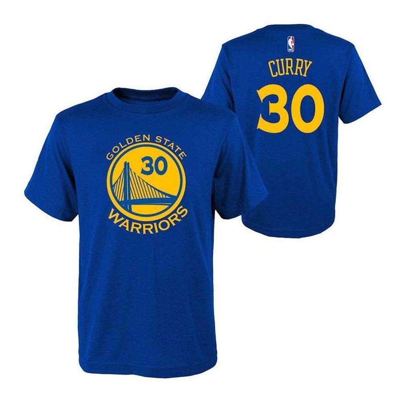 Youths Steph Curry Golden State Warriors Outerstuff NBA Player T-Shirt – Blue