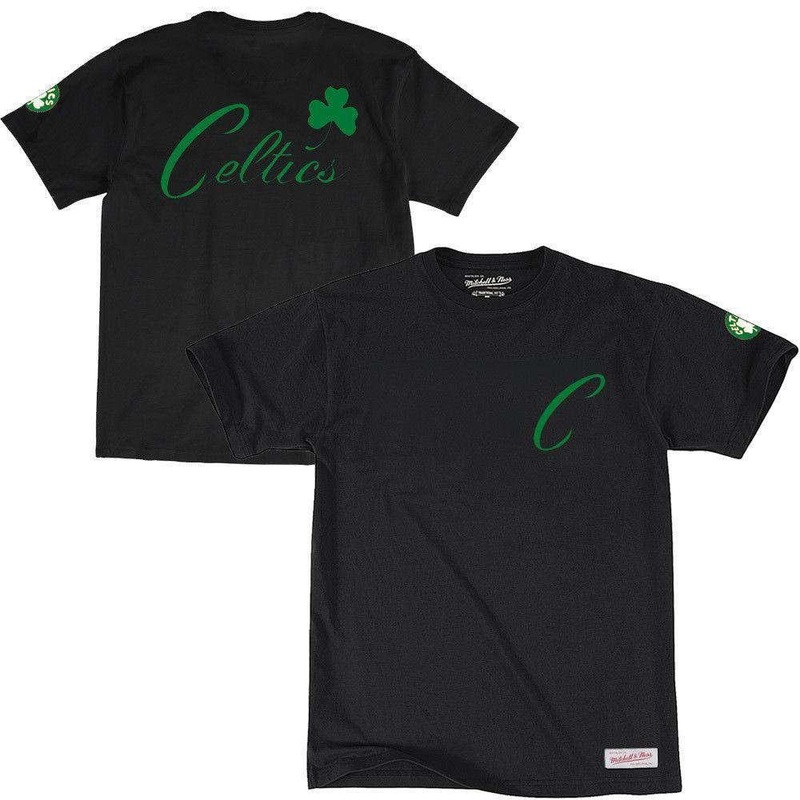 Boston Celtics Mitchell & Ness NBA Ball Game T-Shirt – Black