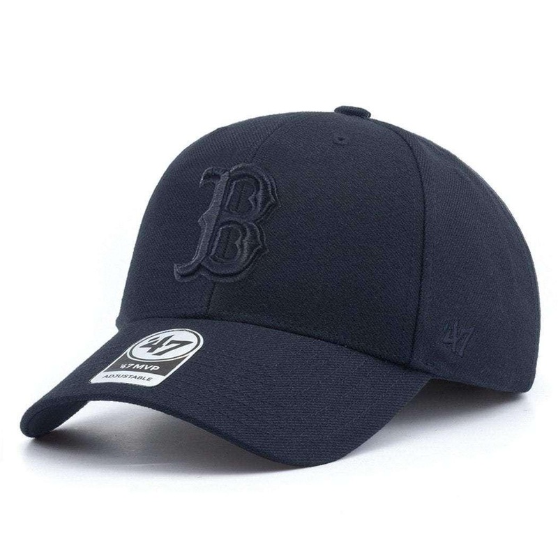 Boston Red Sox ’47 MLB Tonal Logo MVP Snapback Curve Hat – Navy