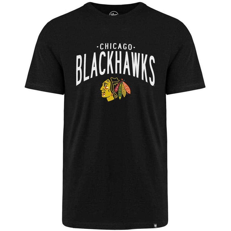 Chicago Blackhawks ’47 NHL Super Rival T-Shirt – Black