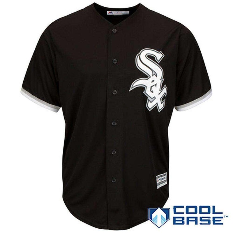 Chicago White Sox Majestic MLB AC Cool Base Replica Jersey – Black