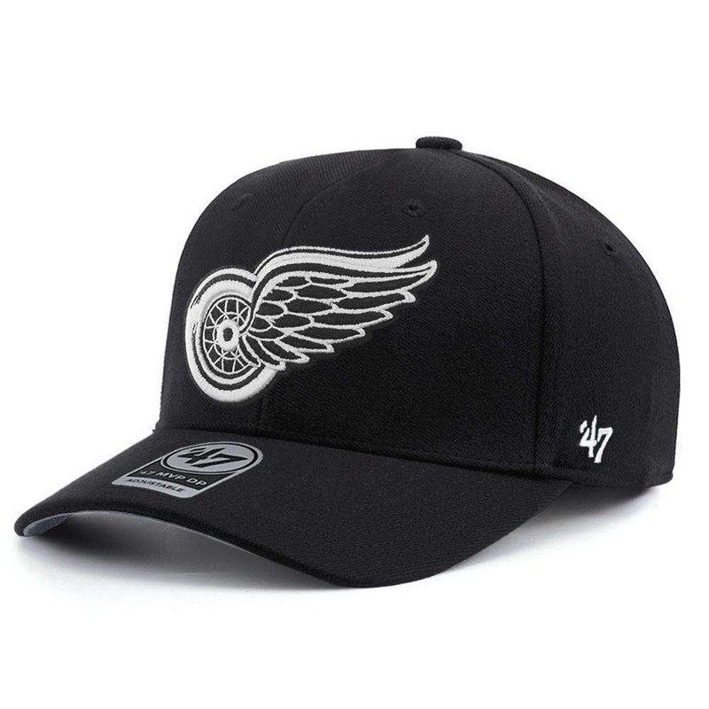 Detroit Red Wings ’47 NHL Black & White Audible DB Pre-Curved Snapback Hat