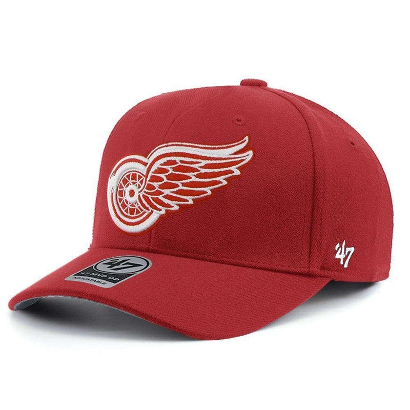Detroit Red Wings ’47 NHL Team Audible DB Pre-Curved Snapback Hat – Red