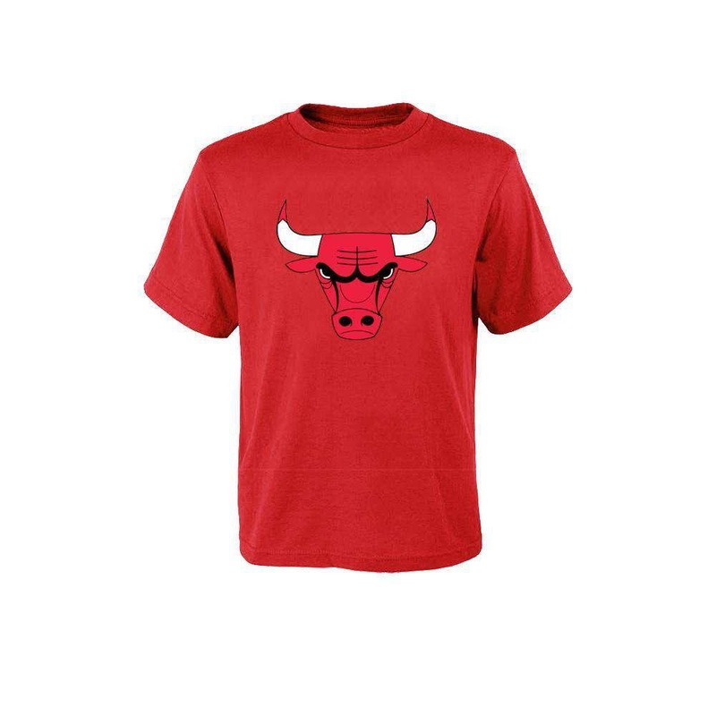 Kids Chicago Bulls Outerstuff NBA Logo T-Shirt – Red