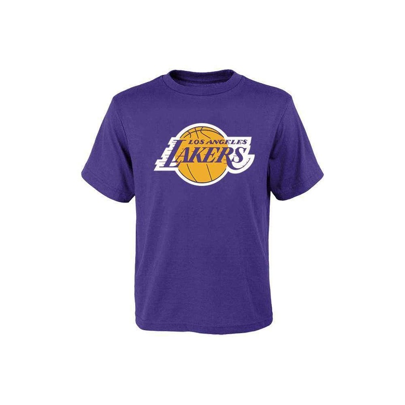 Kids Los Angeles Lakers Outerstuff NBA Logo T-Shirt – Purple