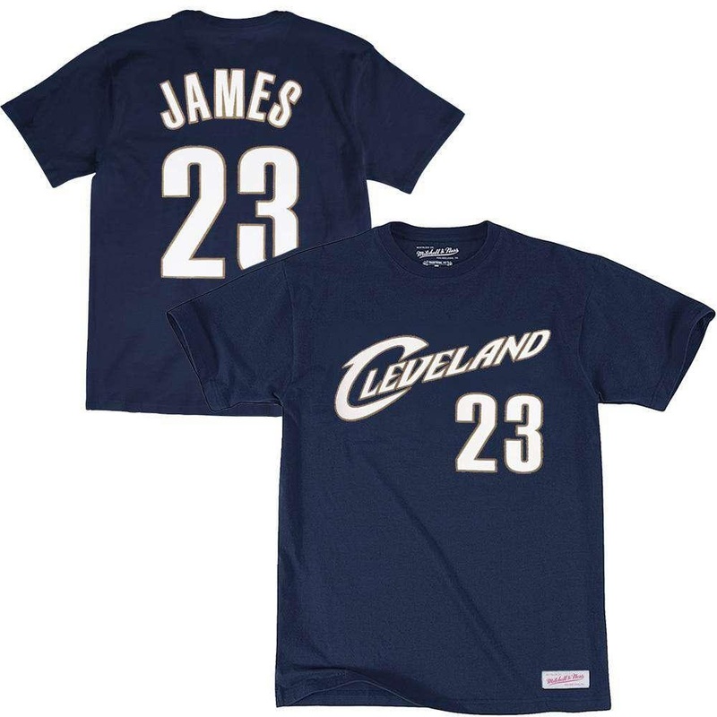 LeBron James Cleveland Cavaliers Mitchell & Ness NBA Player T-Shirt – Navy