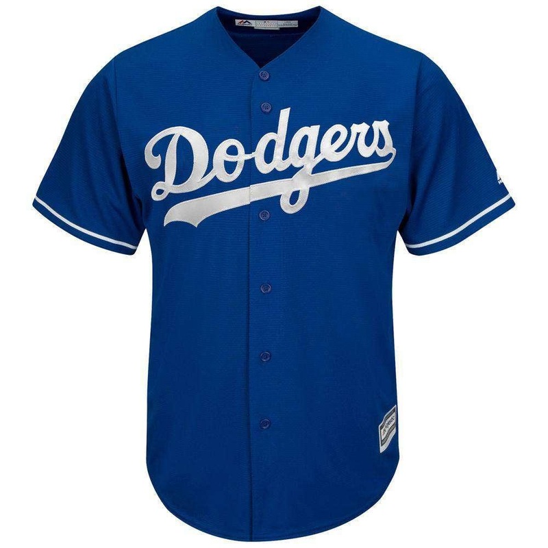 Los Angeles Dodgers Majestic MLB AC Cool Base Replica Jersey – Blue