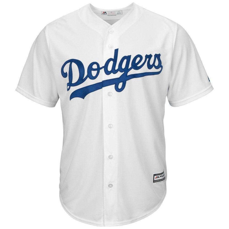 Los Angeles Dodgers Majestic MLB AC Cool Base Replica Jersey – White