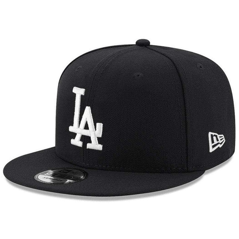 Los Angeles Dodgers New Era MLB Black & White 9FIFTY Snapback Hat