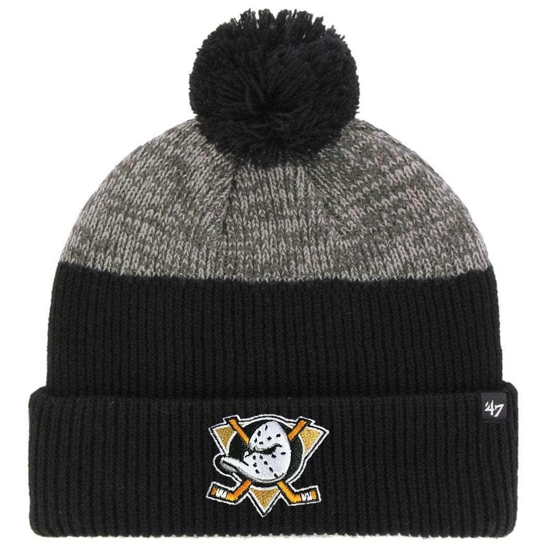 Mighty Ducks ’47 NHL Backdrop Cuff Knit Beanie – Black